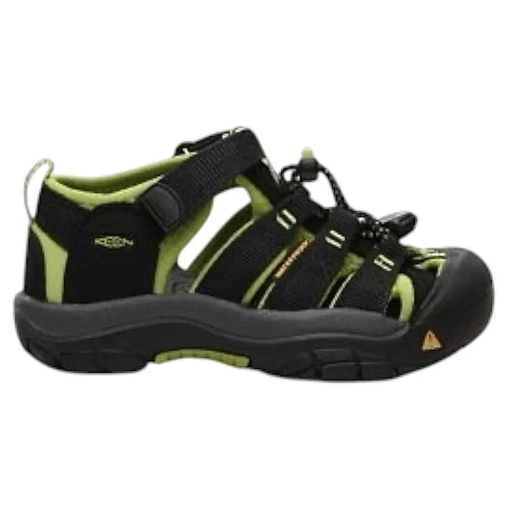 KEEN Newport H2 Kids Sandals‎ Black Lime Green Waterproof Sport Hiking Shoes